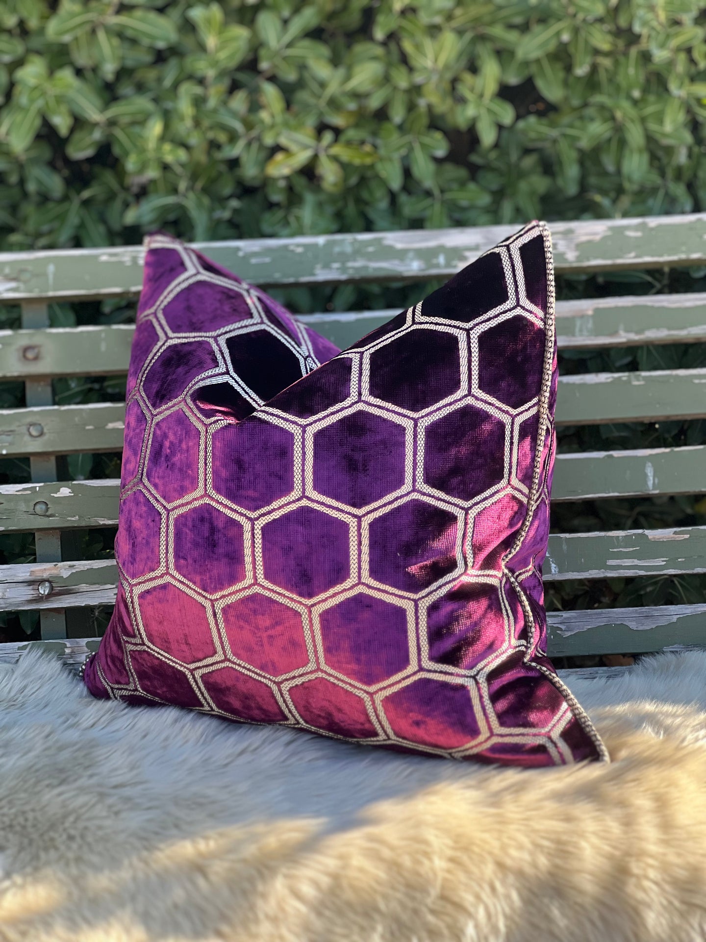 Designers Guild Manipur Damson Cushion