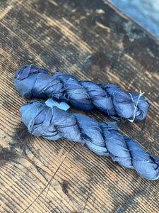 Indigo Silk Sari Ribbon