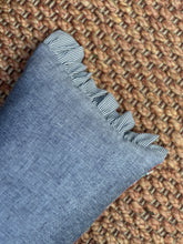 Load image into Gallery viewer, GP &amp; J Baker Patola Paisley Coral Frill Cushion
