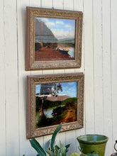 Load image into Gallery viewer, Vintage Gilt Framed Foil Art - Set of Two
