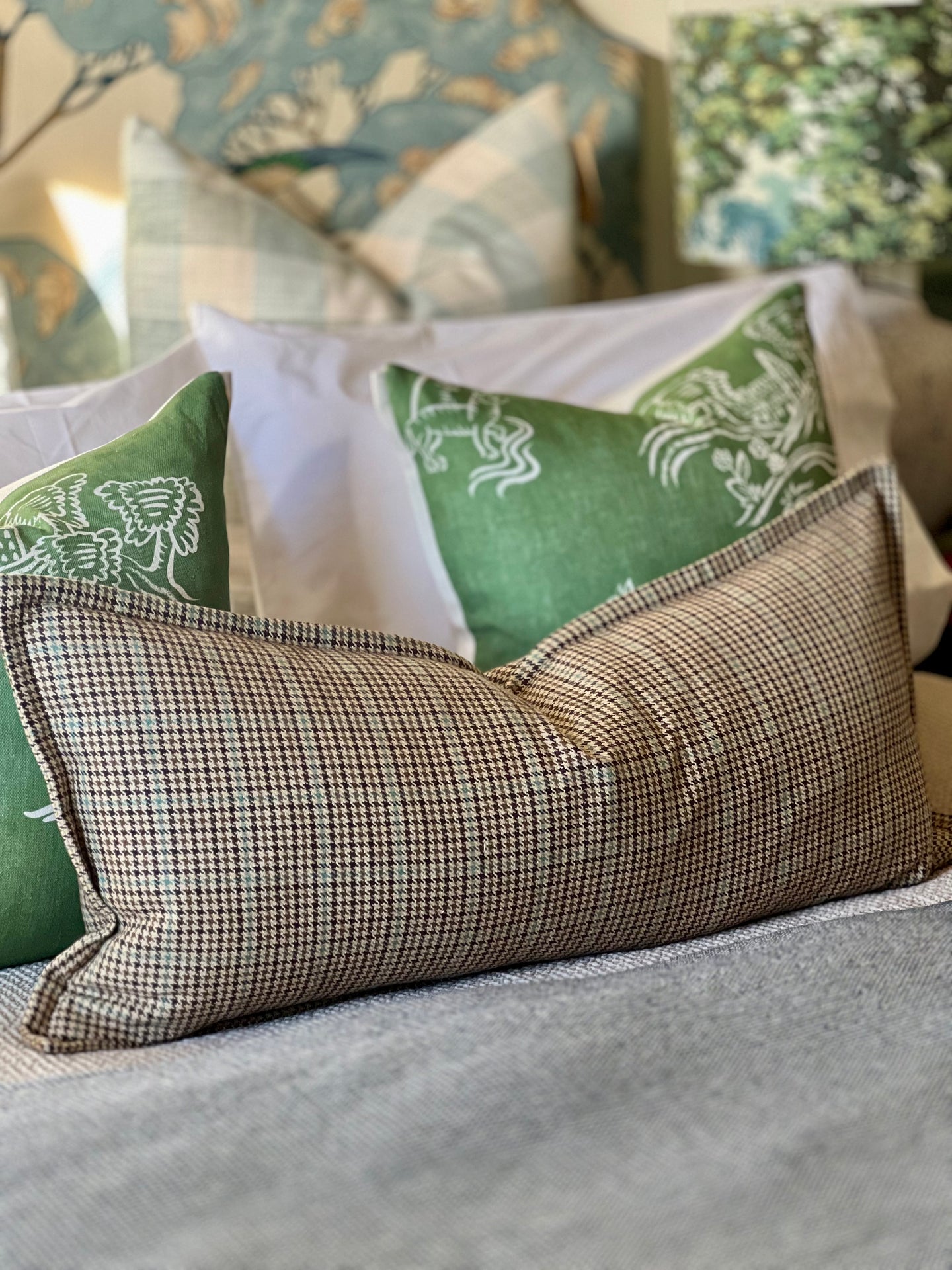 Ralph Lauren Houndstooth Bolster