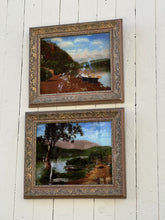 Load image into Gallery viewer, Vintage Gilt Framed Foil Art - Set of Two
