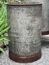 Load image into Gallery viewer, Large Zinc Drum Planter
