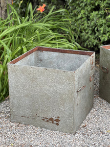 Large Iron Square Planter