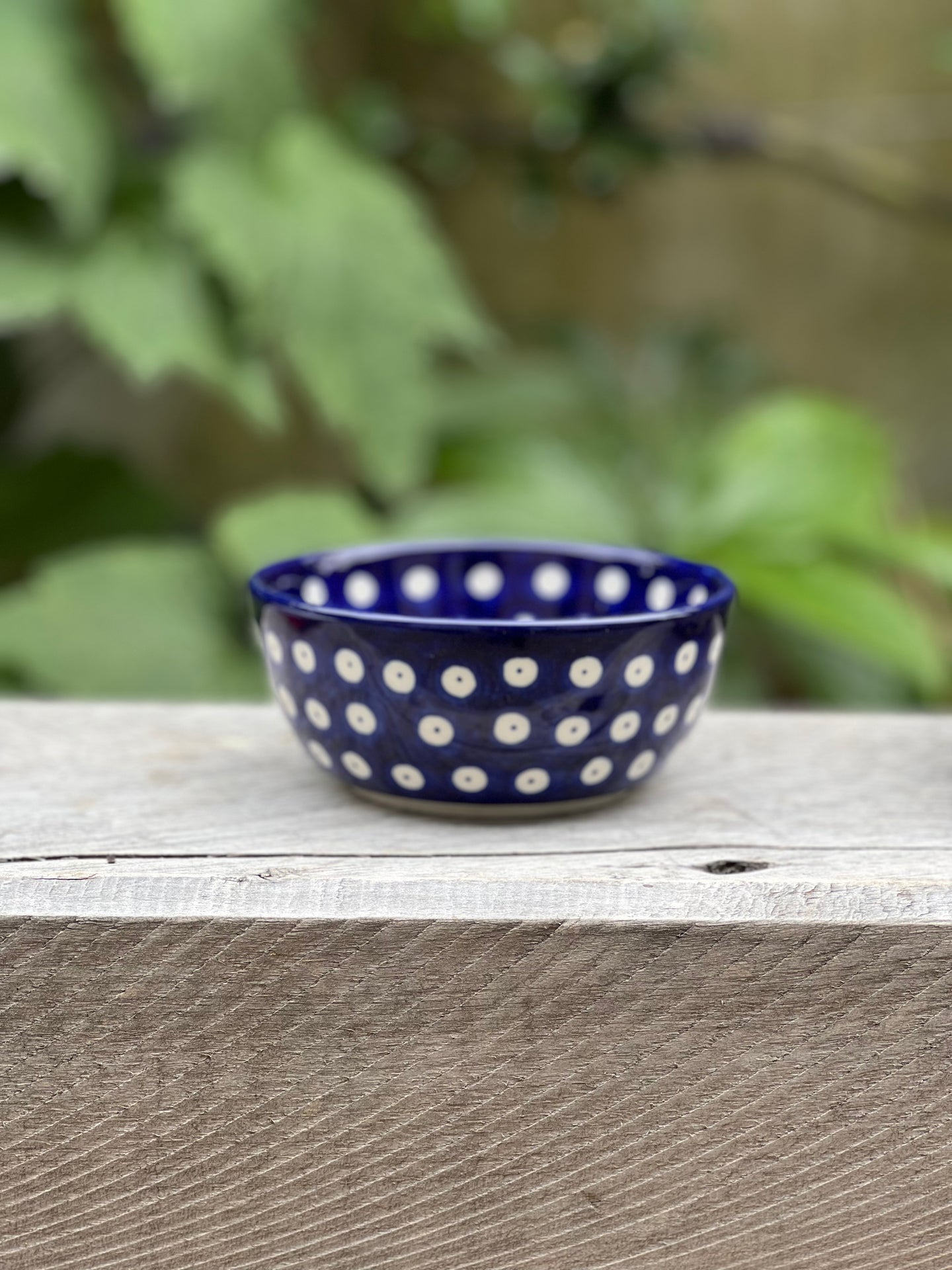 Polishware Small Round Bowl 'Blue Eyes'