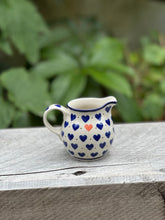 Load image into Gallery viewer, Small Polishware Creamer &#39;Hearts&#39;
