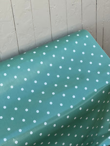 Jade Dotty Oilcloth