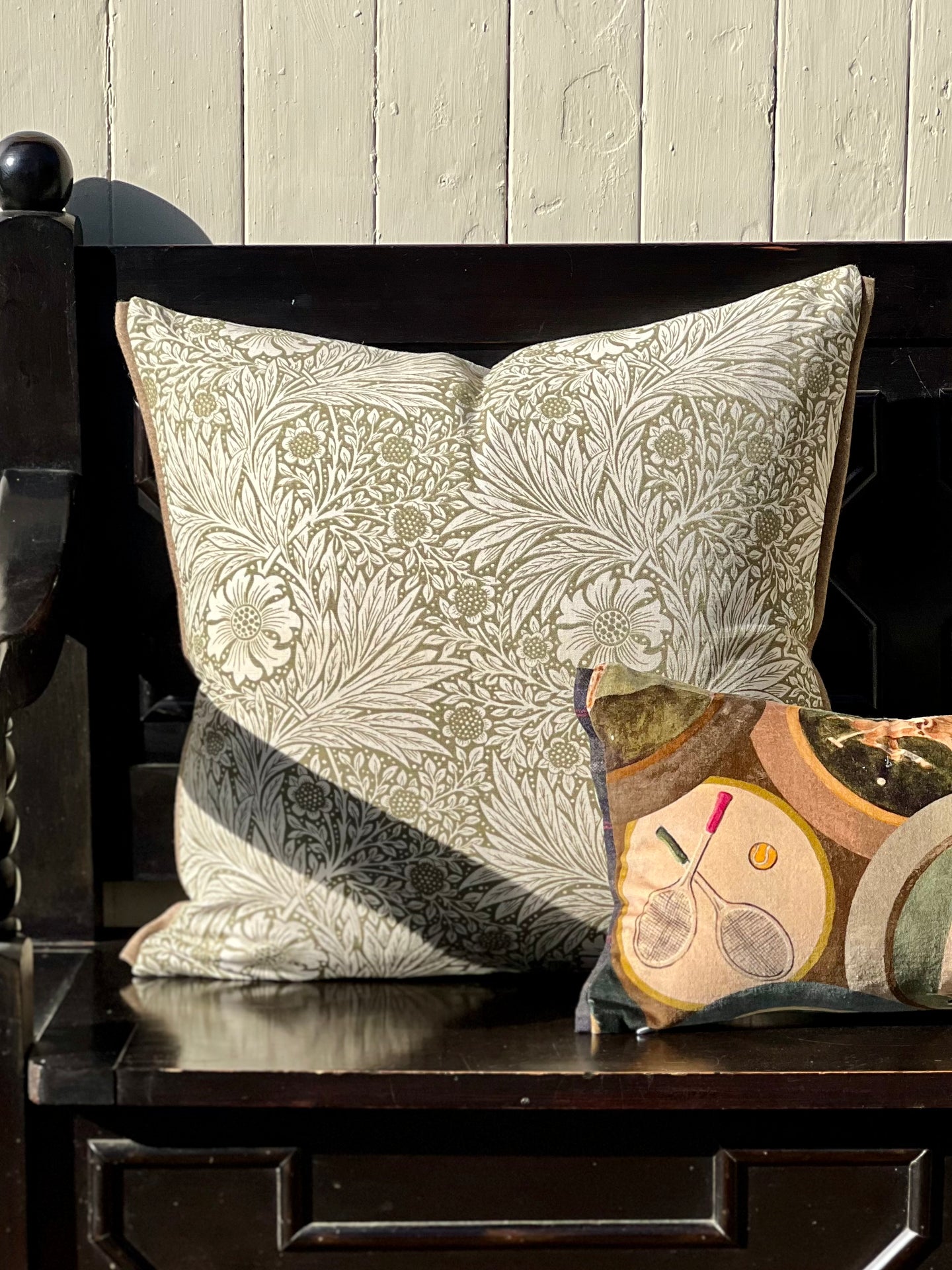 William Morris Marigold Olive Cushion