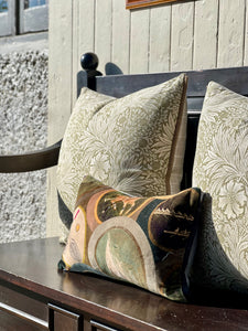 William Morris Marigold Olive Cushion