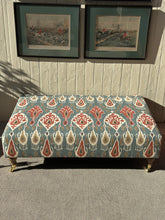 Load image into Gallery viewer, GP &amp; J Baker Ikat Bokhara Ottoman
