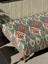Load image into Gallery viewer, GP &amp; J Baker Ikat Bokhara Ottoman
