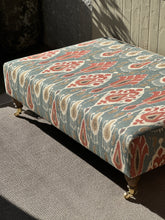Load image into Gallery viewer, GP &amp; J Baker Ikat Bokhara Ottoman
