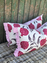 Load image into Gallery viewer, Sanderson Anaar Pomegranates Ruffle Cushion
