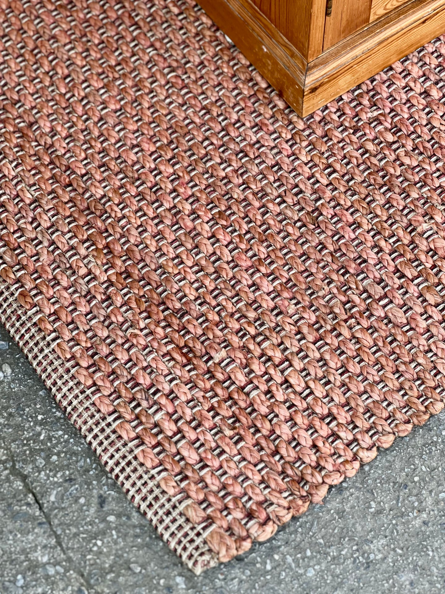 Blush Jute Double Doormat