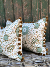 Load image into Gallery viewer, Linwood Rubia Pom Pom Cushion
