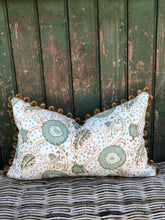 Load image into Gallery viewer, Linwood Rubia Pom Pom Cushion
