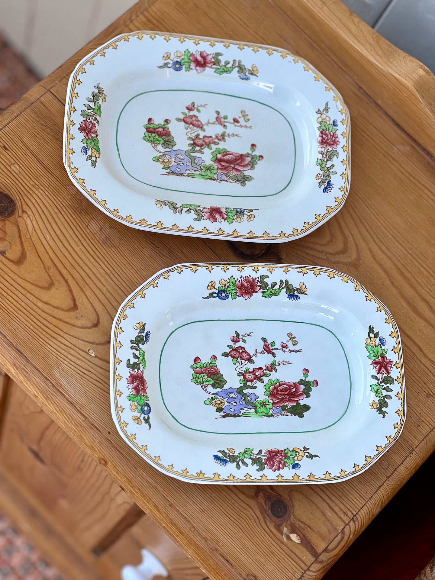 Vintage Copeland Spode Indian Tree Octagonal Dish