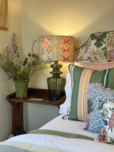 Load image into Gallery viewer, Klippan 'Ralph' Lime Blossom Wool Throw
