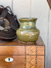 Load image into Gallery viewer, Small Olive Studio Pottery Vase
