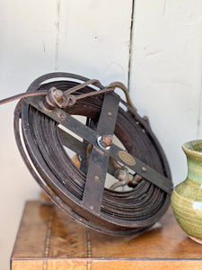 Vintage Surveying Steel Measure Reel