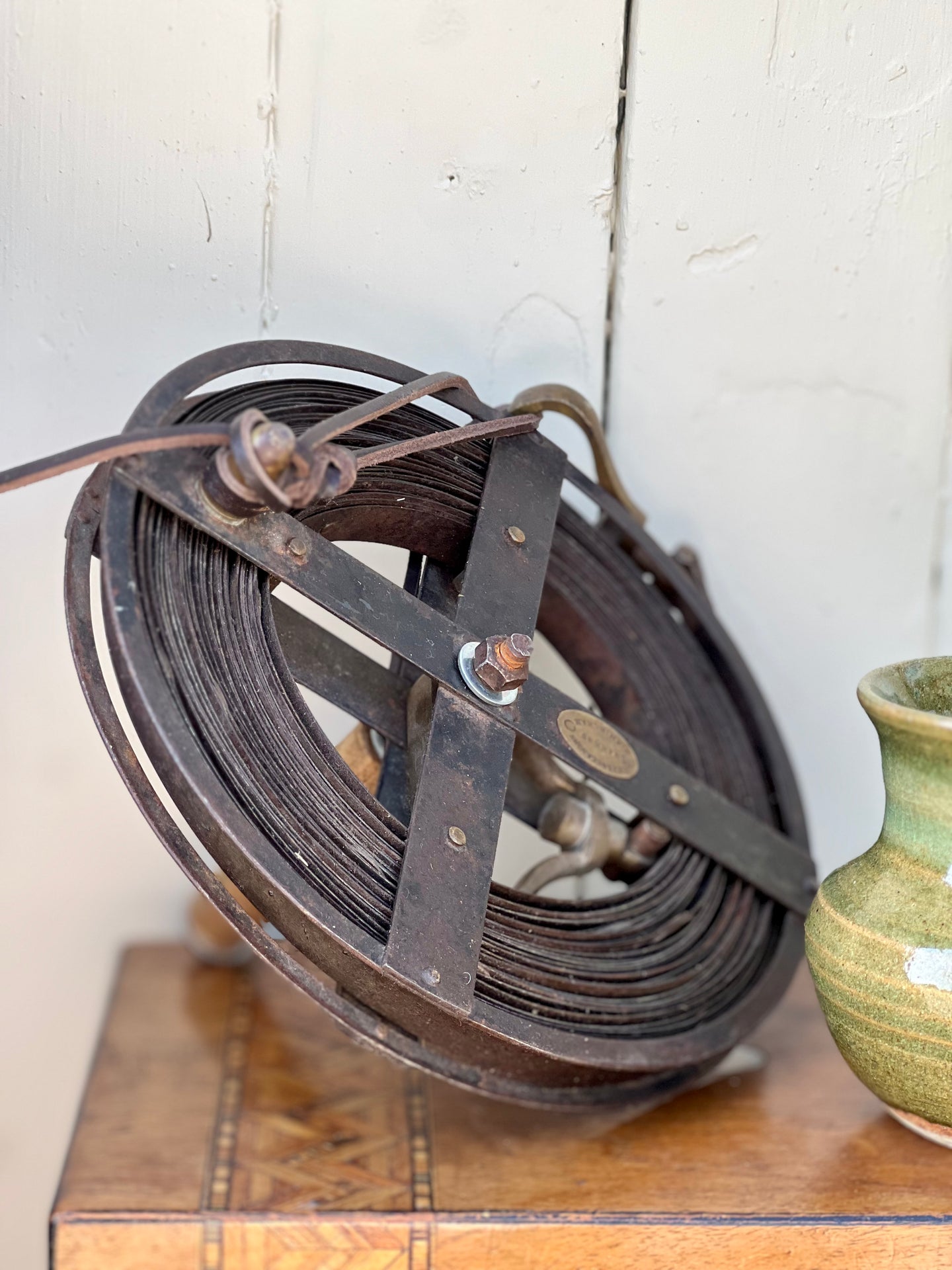 Vintage Surveying Steel Measure Reel