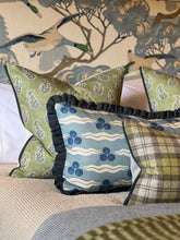Load image into Gallery viewer, Sanderson Fenton Caraway Wool Check Cushion
