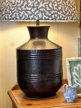 Load image into Gallery viewer, Dark Bronze Hammered Urn Lamp
