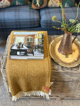 Load image into Gallery viewer, Klippan 'Chevron' Caramel Wool Throw
