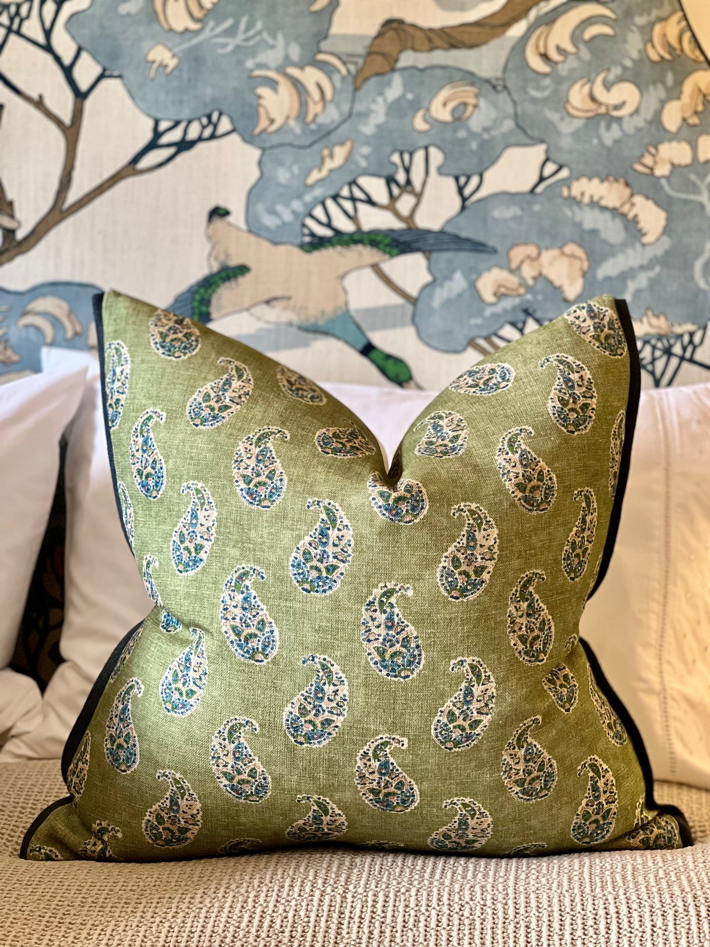 GP & J Baker Patola Paisley Cushion