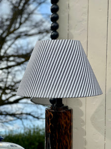 Ebony Ticking Lamp Shade