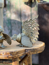 Load image into Gallery viewer, Pair of Brass Fighting Roosters
