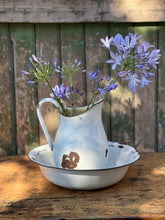 Load image into Gallery viewer, Vintage Enamel Jug &amp; Bowl
