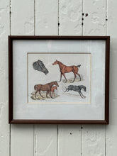 Load image into Gallery viewer, Antique 'Sporting Horses' Framed Print by Henry Alken
