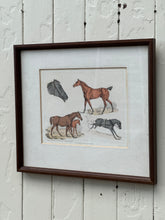 Load image into Gallery viewer, Antique 'Sporting Horses' Framed Print by Henry Alken
