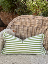 Load image into Gallery viewer, Sanderson Pinetum Stripe Ruffle Cushion
