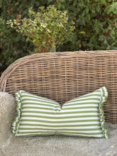 Load image into Gallery viewer, Sanderson Pinetum Stripe Ruffle Cushion
