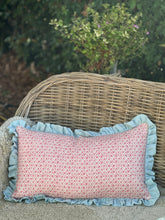 Load image into Gallery viewer, Stokelane Flower Ground Ruffle Cushion
