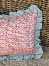 Load image into Gallery viewer, Stokelane Flower Ground Ruffle Cushion
