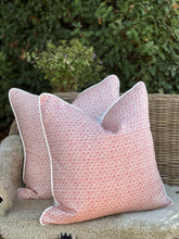 Load image into Gallery viewer, Stokelane Flower Ground Ticking Euro Cushion
