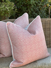 Load image into Gallery viewer, Stokelane Flower Ground Ticking Euro Cushion
