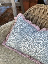 Load image into Gallery viewer, Colefax &amp; Fowler Panthera Ticking Ruffle Cushion
