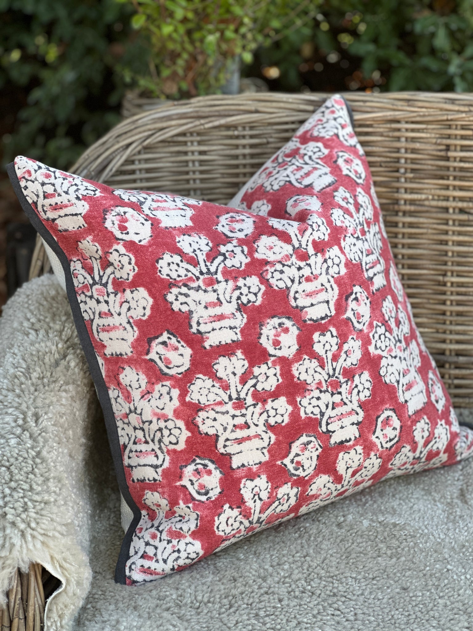 Linwood Raspberry Fabric Linwood Raspberry Shirin Cushion – Mrs Robinson