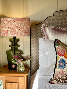 Soane Pillar Box Webbing Queen Headboard