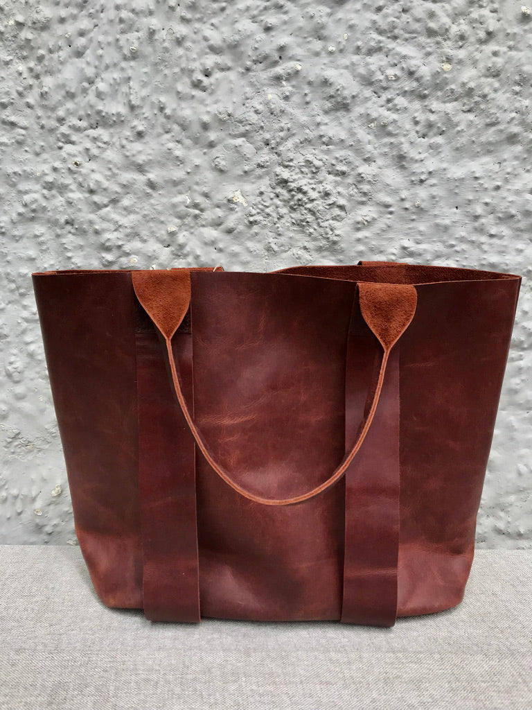 Small Leather Tote Bag