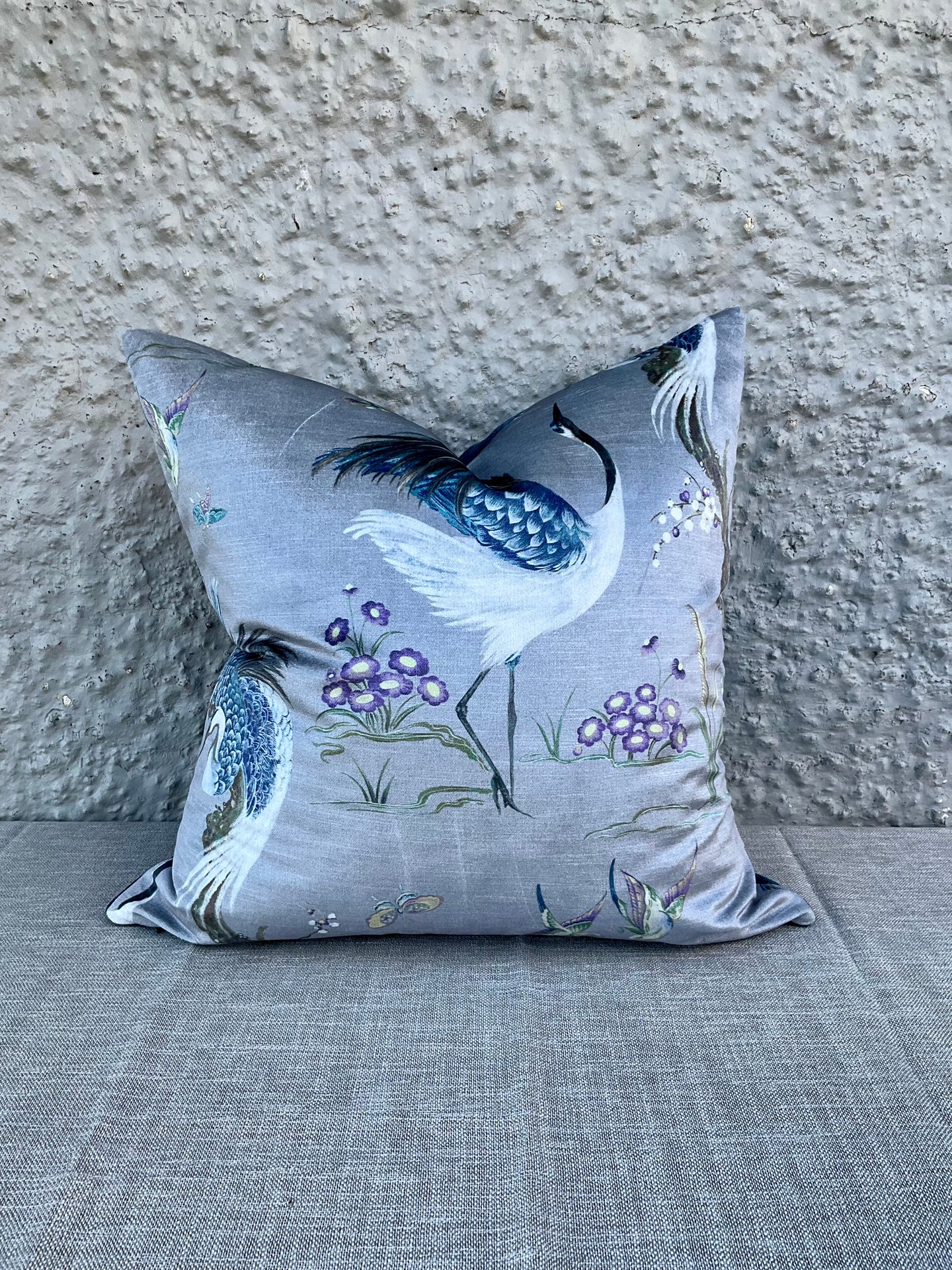 Silver Bird Cushion